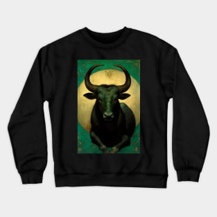 Taurus the Bull Zodiac Illustration Crewneck Sweatshirt